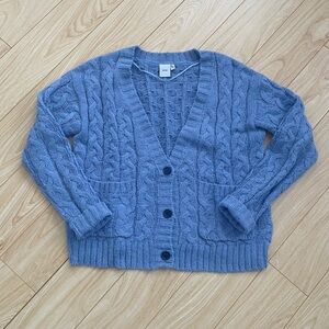 ICHI | Wool Blend Cable Knit Cardigan